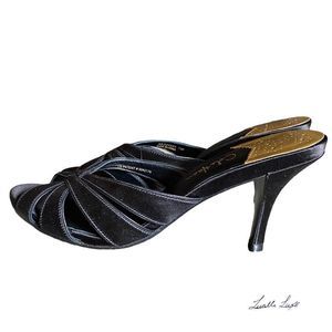 Cole Haan Nike air satin and leather mule